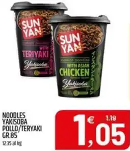 Ard Discount Noodles yakisoba pollo/teryaki SUN YAN offerta