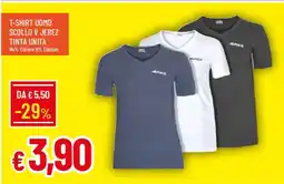Galassia JEREZ T-shirt uomo scollo v jerez tinta unita offerta