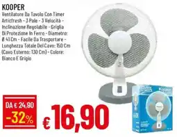 Galassia KOOPER Ventilatore Da Tavolo offerta