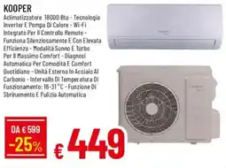 Galassia KOOPER Aclimatizzatore 18000 Btu offerta