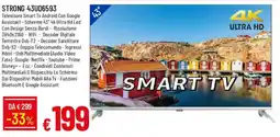 Galassia STRONG 43UD6593 Televisore Smart Tv offerta