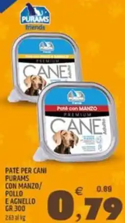 Ard Discount Pate per cani purams con manzo/ pollo e agnello offerta