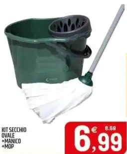 Ard Discount Kit secchio ovale +manico +mop offerta
