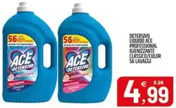 Ard Discount Detersivo liquido ace professional igienizzante classico/color offerta
