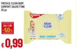 Galassia Fresh & clean baby comfort salviettine 25 pz offerta