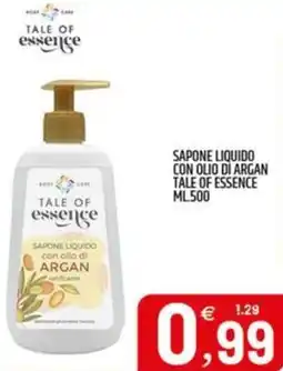Ard Discount Sapone liquido con olio di argan TALE OF ESSENCE offerta