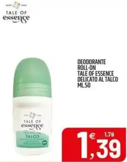 Ard Discount Deodorante roll-on tale of essence delicato al talco offerta