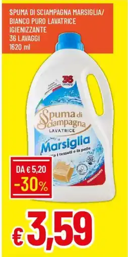 Galassia Spuma di sciampagna marsiglia/ bianco puro lavatrice igienizzante offerta