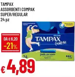 Galassia Tampax assorbenti compak super/regular offerta