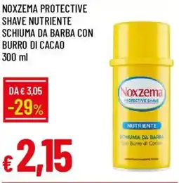 Galassia Noxzema protective shave nutriente schiuma da barba con burro di cacao offerta
