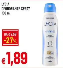 Galassia Lycia deodorante spray offerta
