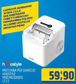 Ard Discount MACCHINA PER GHIACCIO HOUSTYLE MOD.MG1000GS offerta