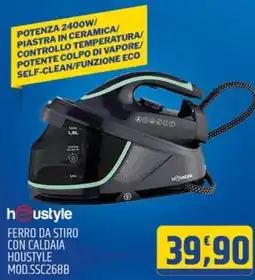 Ard Discount FERRO DA STIRO CON CALDAIA HOUSTYLE MOD.SSC268B offerta