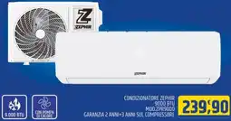 Ard Discount CONDIZIONATORE ZEPHIR 9000 BTU MOD.ZPR9000 offerta