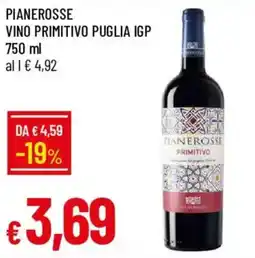 Galassia Pianerosse vino primitivo puglia IGP offerta