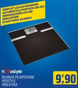 Ard Discount BILANCIA PESAPERSONE HOUSTYLE MOD.EF954 offerta