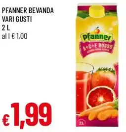 Galassia Pfanner bevanda offerta