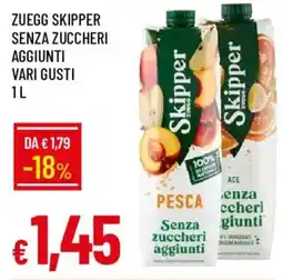Galassia Zuegg skipper senza zuccheri aggiunti offerta