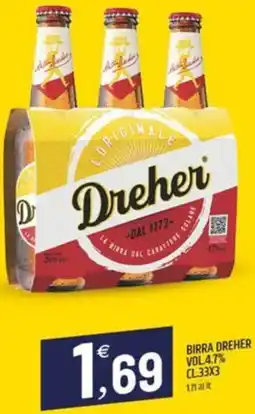 Ard Discount Birra dreher vol.4.7% offerta