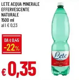 Galassia Lete acqua minerale effervescente naturale offerta