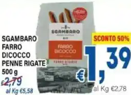 DEM Sgambaro farro dicocco farro dicocco penne rigate offerta