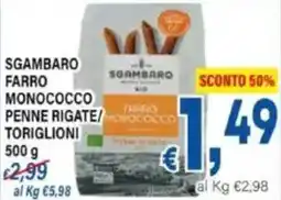 DEM Sgambaro farro monococco penne rigate/ toriglioni offerta