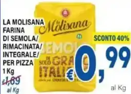 DEM La molisana farina di semola/ rimacinata/ integrale/ per pizza offerta