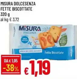 Galassia Misura dolcesenza fette biscottate offerta