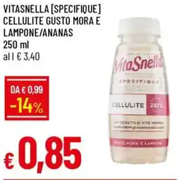 Galassia Vitasnella [specifique] cellulite gusto mora e lampone/ananas offerta