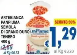 DEM Artebianca panpiuma semola di grano duro/ tenero offerta