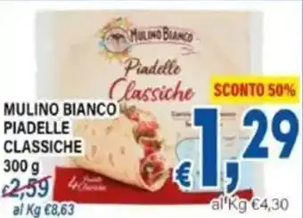 DEM Mulino bianco piadelle classiche offerta