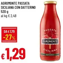 Galassia Agromonte passata siciliana con datterino offerta