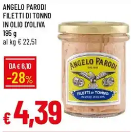 Galassia Angelo parodi filetti di tonno in olio d'oliva offerta