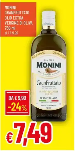 Galassia Monini granfruttato olio extra vergine di oliva offerta