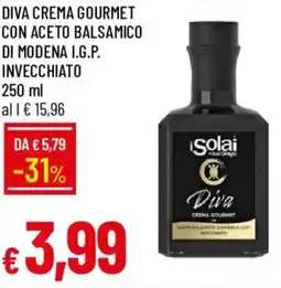 Galassia Diva crema gourmet con aceto balsamico di modena i.g.p. invecchiato offerta