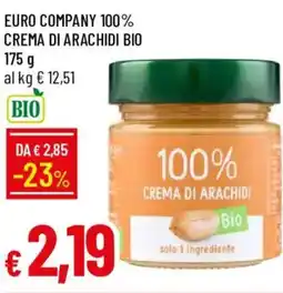Galassia Euro company 100% crema di arachidi bio offerta