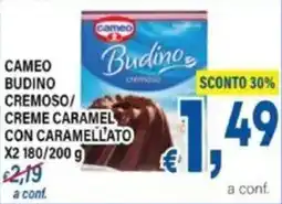 DEM Cameo budino cremoso/ creme caramel con caramellato x2 offerta