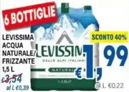 DEM Levissima acqua naturale/ frizzante offerta