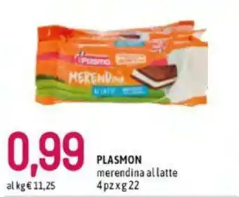 Famila Plasmon merendina al latte 4pz x 22g offerta