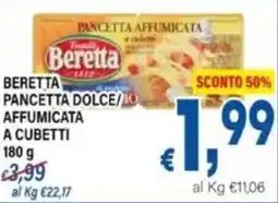 DEM Beretta pancetta dolce/ affumicata a cubetti offerta