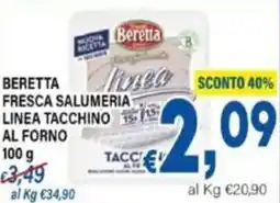 DEM Beretta fresca salumeria linea tacchino al forno offerta