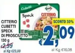 DEM Citterio cubetti speck di prosciutto offerta