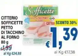 DEM Citterio sofficette petto di tacchino al forno offerta