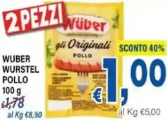 DEM Wuber wurstel pollo offerta