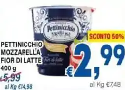DEM Pettinicchio mozzarella fior di latte offerta
