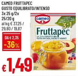 Galassia Cameo fruttapec gusto equilibrato/intenso offerta