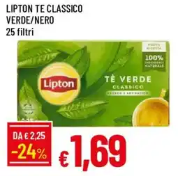 Galassia Lipton te classico verde/nero 25 filtri offerta