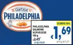 DEM Philadelphia salmone norvegese offerta