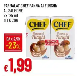 Galassia Parmalat chef panna ai funghi/ al salmone offerta