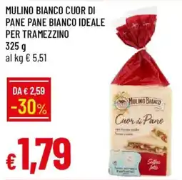Galassia Mulino bianco cuor di pane pane bianco ideale per tramezzino offerta